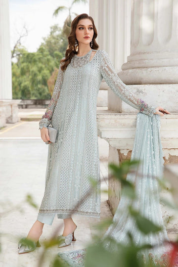 MARIA B | EMBROIDERED CHIFFON SUIT | MPC-24-103