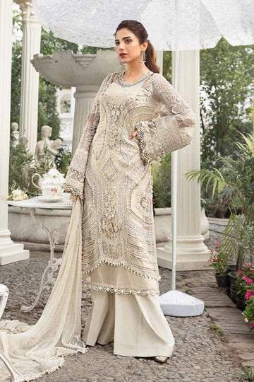 MARIA B | EMBROIDERED CHIFFON SUIT | MPC-24-104