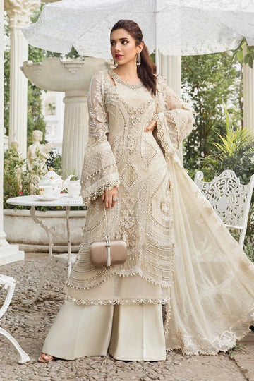 MARIA B | EMBROIDERED CHIFFON SUIT | MPC-24-104