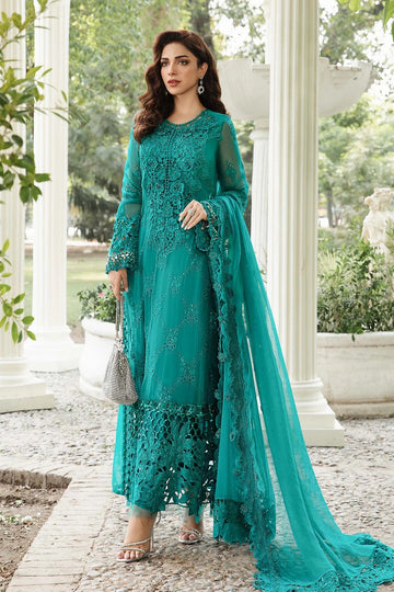 MARIA B | EMBROIDERED CHIFFON SUIT | MPC-24-105 | LONG