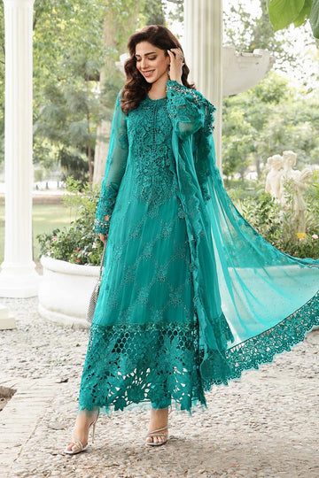 MARIA B | EMBROIDERED CHIFFON SUIT | MPC-24-105 | LONG