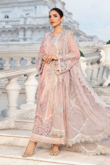 MARIA B | EMBROIDERED CHIFFON SUIT | MPC-24-106 | LONG