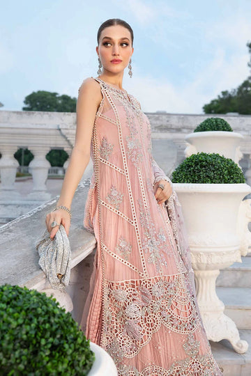 MARIA B | EMBROIDERED CHIFFON SUIT | MPC-24-106 | SHORT