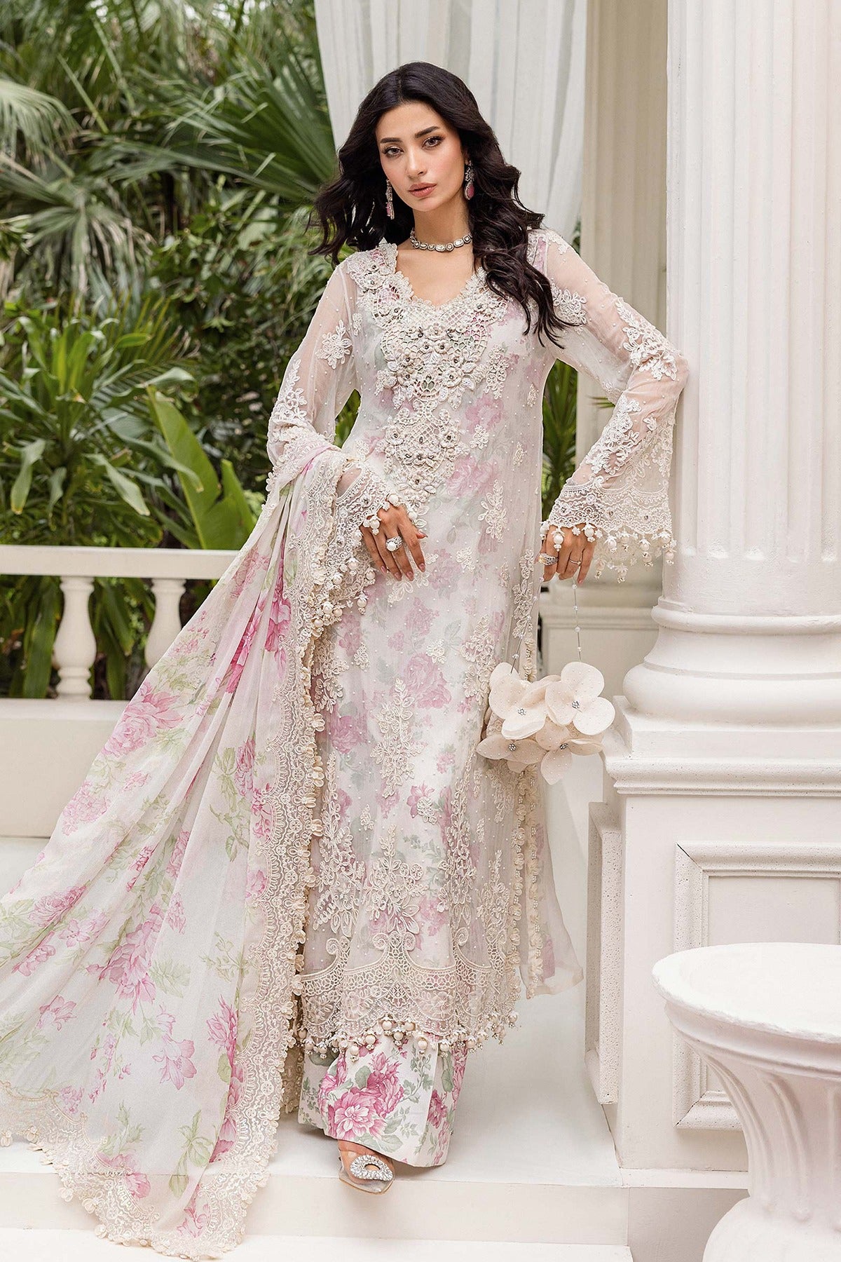 MARIA B | EMBROIDERED CHIFFON | MPC-25-101
