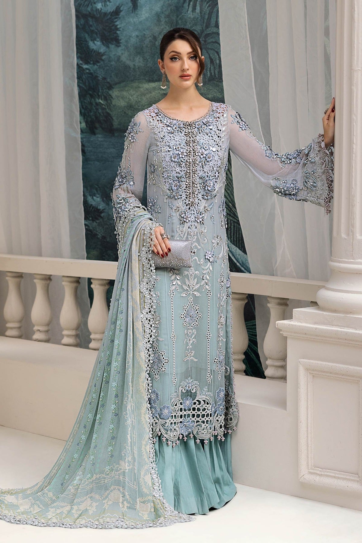 MARIA B | EMBROIDERED CHIFFON | MPC-25-108