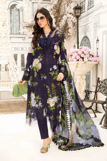 MARIA B | M.PRINTS | EMBROIDERED LAWN SUIT | MPT-2602-B