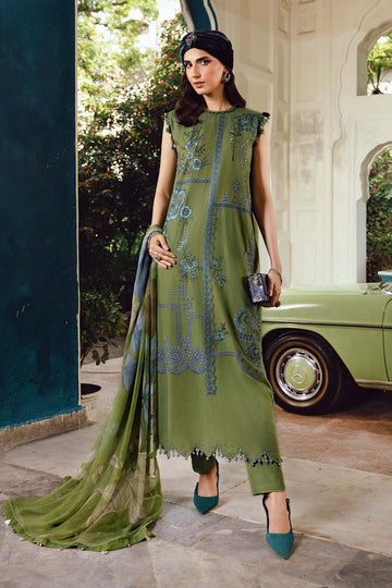 MARIA B | M.PRINTS | EMBROIDERED CAMBRIC SUIT | MPT-2701-A