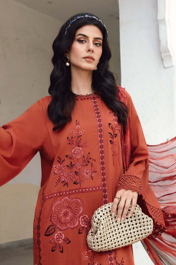 MARIA B | M.PRINTS | EMBROIDERED CAMBRIC SUIT | MPT-2701-B