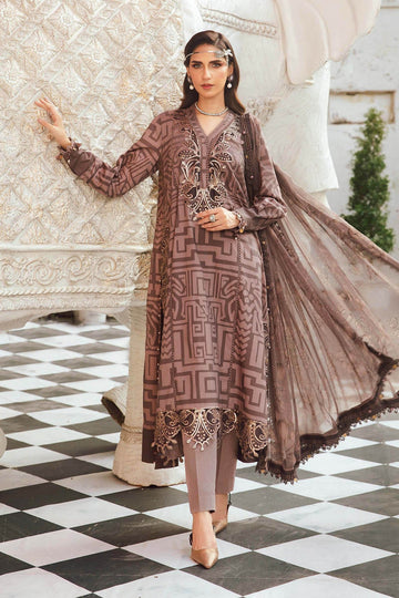 MARIA B | M.PRINTS | EMBROIDERED CAMBRIC SUIT | MPT-2703-B