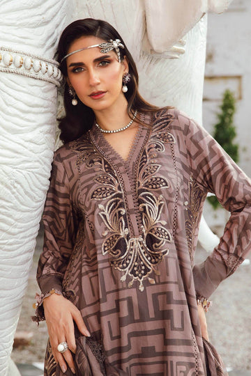 MARIA B | M.PRINTS | EMBROIDERED CAMBRIC SUIT | MPT-2703-B