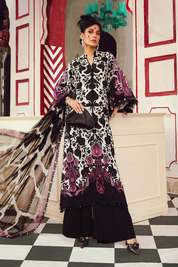 MARIA B | M.PRINTS | EMBROIDERED CAMBRIC SUIT | MPT-2704-B