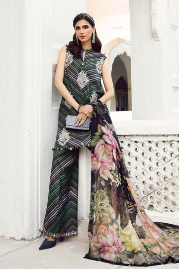 MARIA B | M.PRINTS | EMBROIDERED CAMBRIC SUIT | MPT-2705-A