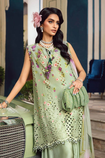 MARIA B | M.PRINTS | EMBROIDERED CAMBRIC SUIT | MPT-2706-A