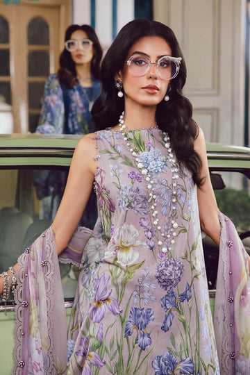 MARIA B | M.PRINTS | EMBROIDERED CAMBRIC SUIT | MPT-2708-A