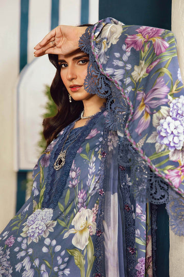 MARIA B | M.PRINTS | EMBROIDERED CAMBRIC SUIT | MPT-2708-B