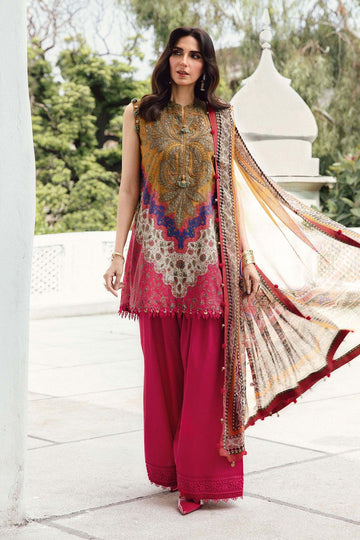 MARIA B | M.PRINTS | EMBROIDERED CAMBRIC SUIT | MPT-2710-A