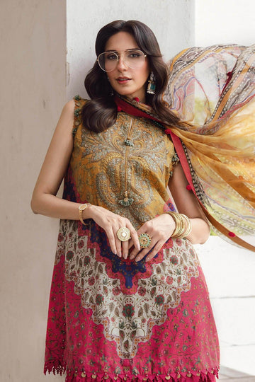 MARIA B | M.PRINTS | EMBROIDERED CAMBRIC SUIT | MPT-2710-A