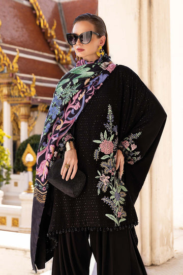MARIA B | M.PRINTS | EMBROIDERED TWILL LINEN SUIT | MPT-2802-B