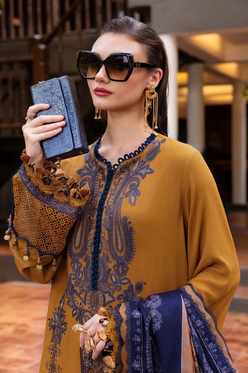 MARIA B | M.PRINTS | EMBROIDERED TWILL LINEN SUIT | MPT-2803-A