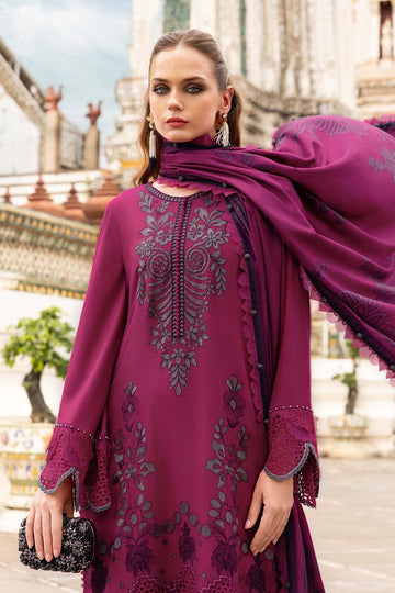 MARIA B | M.PRINTS | EMBROIDERED TWILL LINEN SUIT | MPT-2804-B