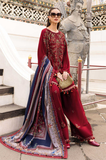 MARIA B | M.PRINTS | EMBROIDERED TWILL LINEN SUIT | MPT-2805-A