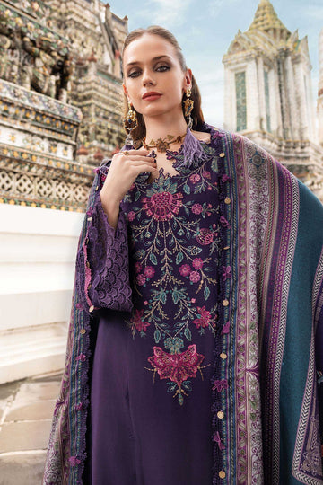 MARIA B | M.PRINTS | EMBROIDERED TWILL LINEN SUIT | MPT-2805-B