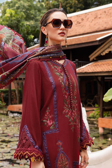 MARIA B | M.PRINTS | EMBROIDERED TWILL LINEN SUIT | MPT-2807-A
