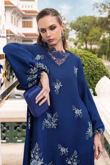 MARIA B | M.PRINTS | EMBROIDERED TWILL LINEN SUIT | MPT-2808-B