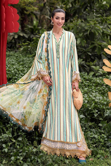 MARIA B | M.PRINTS | MBROIDERED JACQUARD SUIT | MPT-3002-B