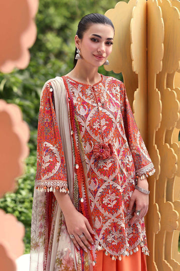 MARIA B | M.PRINTS | EMBROIDERED LAWN SUIT | MPT-3003-A