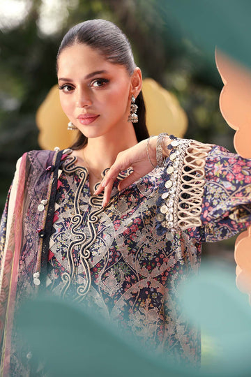 MARIA B | M.PRINTS | EMBROIDERED LAWN SUIT | MPT-3003-B