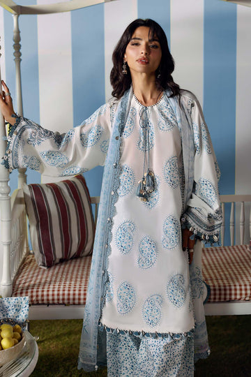 MARIA B | M.PRINTS | EMBROIDERED LAWN SUIT | MPT-3009-A
