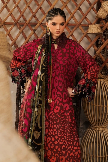 MARIA B | M.PRINTS | 3 PIECE EMBROIDERED LINEN SUIT | MPT-3101-A