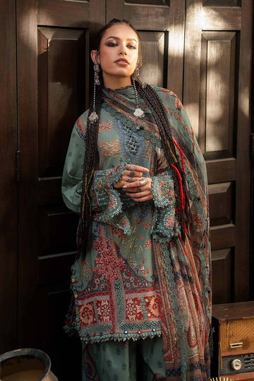 MARIA B | M.PRINTS | 3 PIECE EMBROIDERED CAMBRIC SUIT | MPT-3102-A