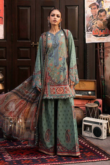 MARIA B | M.PRINTS | 3 PIECE EMBROIDERED CAMBRIC SUIT | MPT-3102-A
