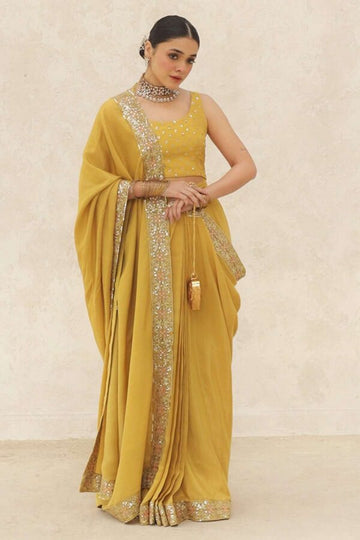 DYOT | WEDDING FORMALS 24 | MUSTARD SAREE