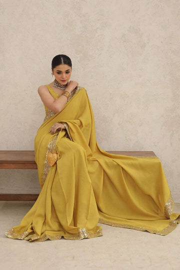 DYOT | WEDDING FORMALS 24 | MUSTARD SAREE