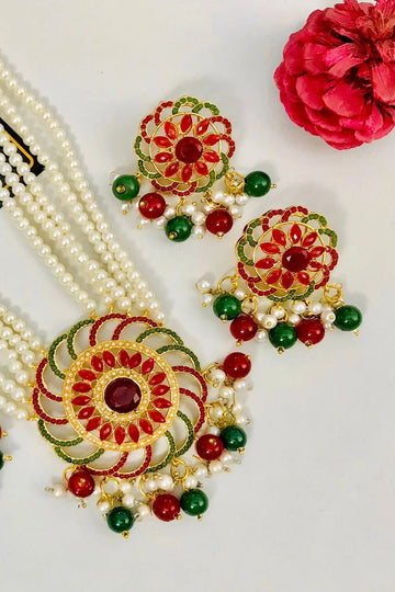 RAWAYAT | JEWELLERY | MADIHA RANI MALA SET (MULTI)