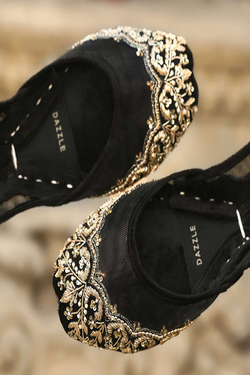 DAZZLE | KHUSSA SHOES | MARINA (BLACK)