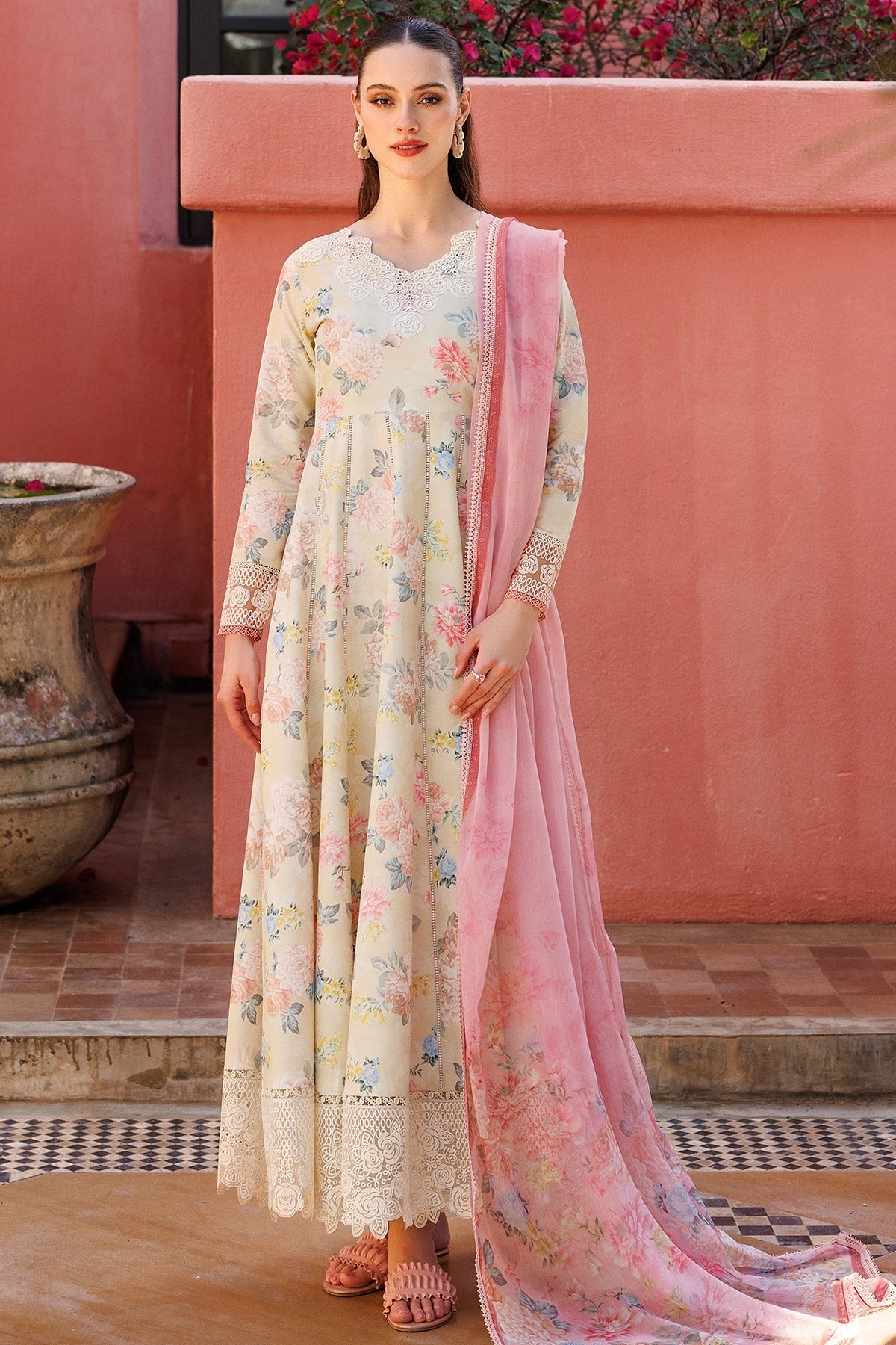 FARASHA | AUREA EID SUMMER LAWN'25 | MEADOW BLUSH
