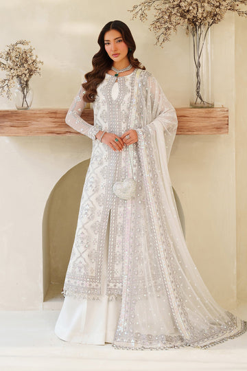 ZARIF | MEESA LUXURY FORMALS | MEEHAR | OPEN SHIRT WITH SHARARA