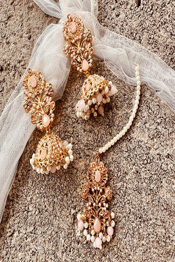 KOH-E-GEM | JEWELLERY | MEHR CHOKER SET - PINK