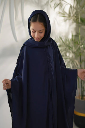 SPRINKLES | KIDS ABAYA | MIDNIGHT DRAPE ABAYA WITH STOLE