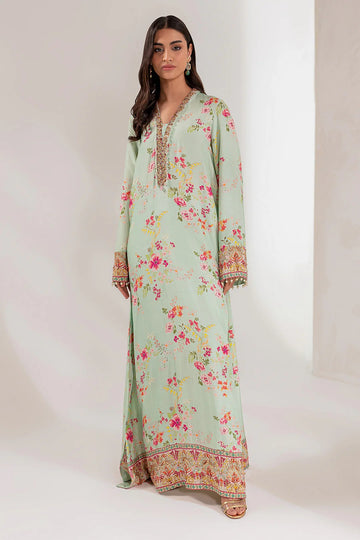 AMMARA KHAN | KAFTAN | MINT BLOOM KAFTAN (D-17)