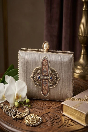 HS | CLUTCHES | MIRROR WORK & GOLDEN GLAM