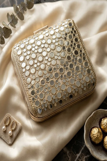 HS | CLUTCHES | MIRROR WORK & GOLDEN GLAM