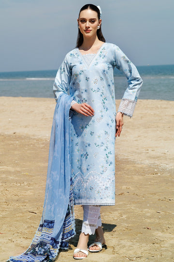 FARASHA | AUREA EID SUMMER LAWN'25 | MOONLIT BLUE