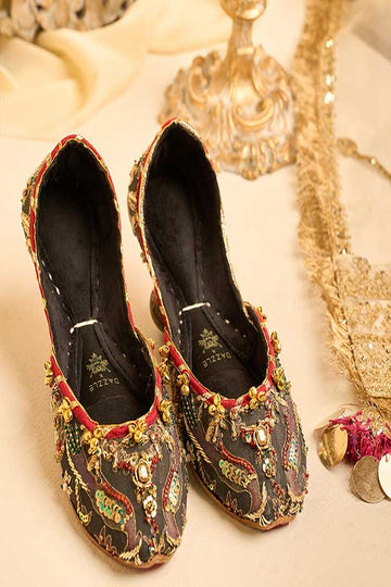 DAZZLE | KHUSSA SHOES | MORNEEN (BLACK)