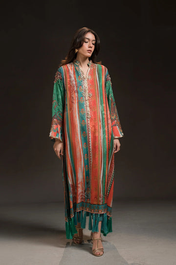 AMMARA KHAN | KAFTAN | MULTI COLOUR BURST KAFTAN (D-09)