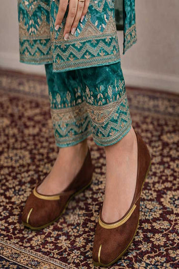 DAZZLE | KHUSSA SHOES | MUNSIFA (BROWN)